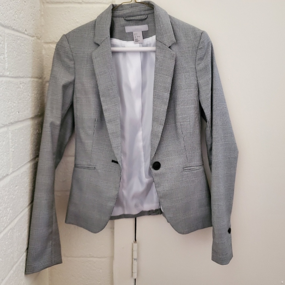 H&M Plaid Blazer